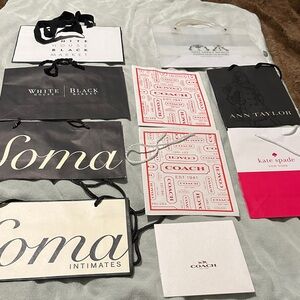 9 Empty Bags plus one Coach Box